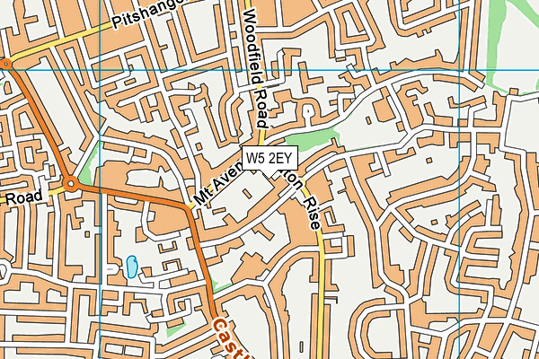 W5 2EY map - OS VectorMap District (Ordnance Survey)