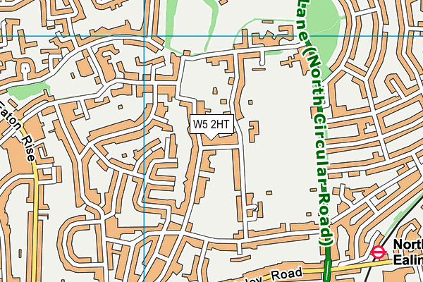 W5 2HT map - OS VectorMap District (Ordnance Survey)