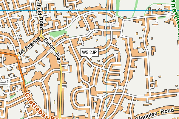 W5 2JP map - OS VectorMap District (Ordnance Survey)