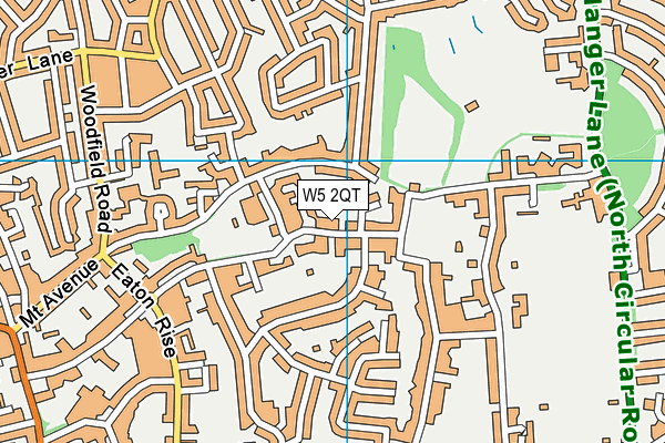 Montpelier Primary School map (W5 2QT) - OS VectorMap District (Ordnance Survey)