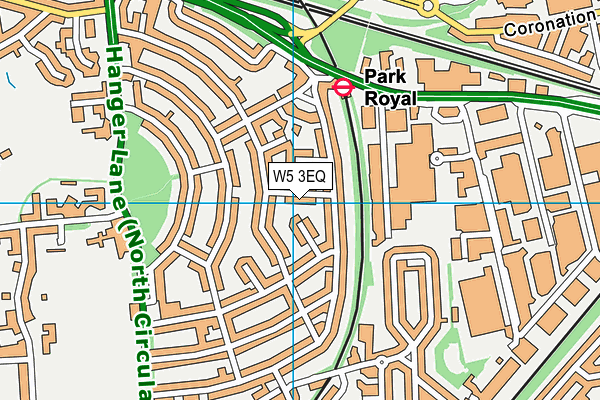 W5 3EQ map - OS VectorMap District (Ordnance Survey)