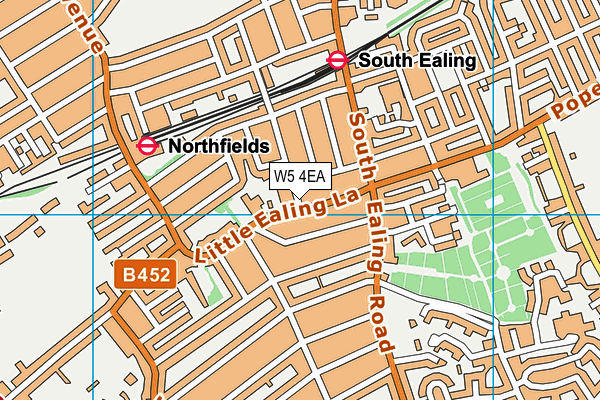 Little Ealing Primary School map (W5 4EA) - OS VectorMap District (Ordnance Survey)