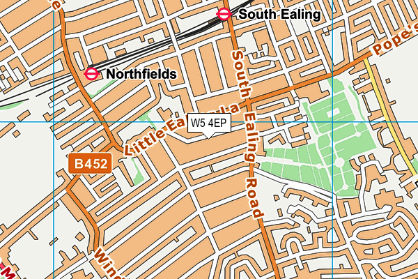 W5 4EP map - OS VectorMap District (Ordnance Survey)