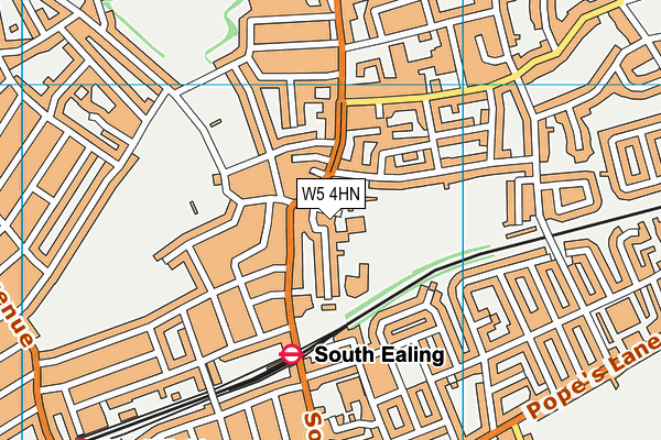 Grange Primary School map (W5 4HN) - OS VectorMap District (Ordnance Survey)