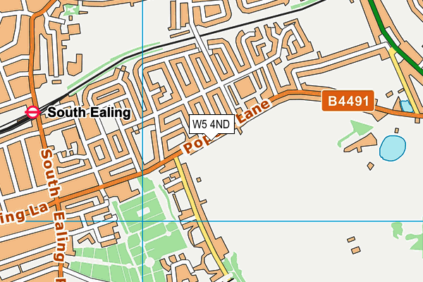 W5 4ND map - OS VectorMap District (Ordnance Survey)