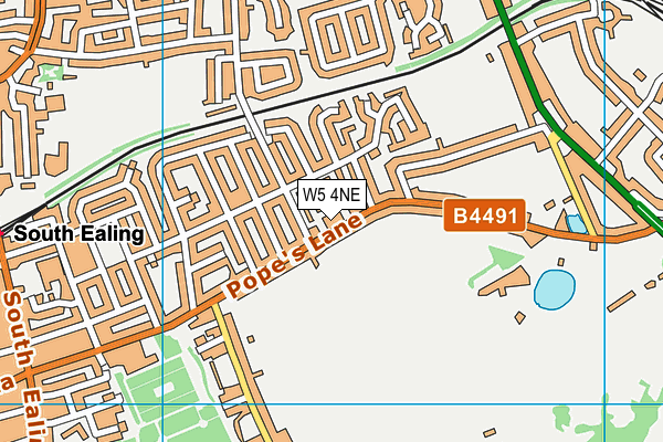 W5 4NE map - OS VectorMap District (Ordnance Survey)