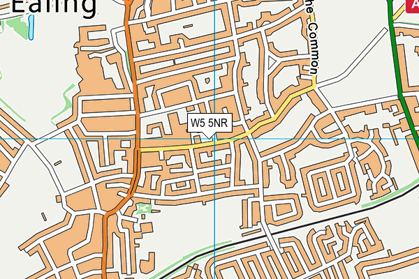 W5 5NR map - OS VectorMap District (Ordnance Survey)