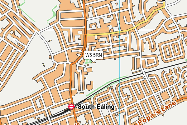 W5 5RN map - OS VectorMap District (Ordnance Survey)