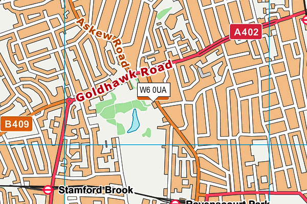 John Betts Primary School map (W6 0UA) - OS VectorMap District (Ordnance Survey)