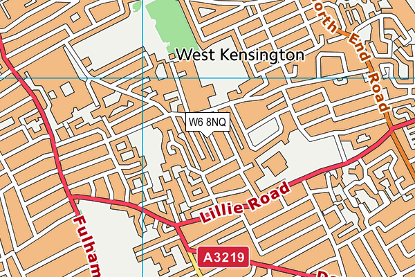 W6 8NQ map - OS VectorMap District (Ordnance Survey)