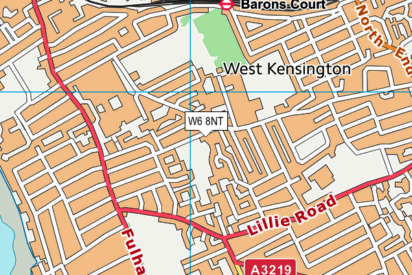 W6 8NT map - OS VectorMap District (Ordnance Survey)