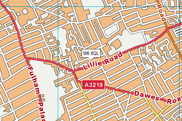 W6 8QL map - OS VectorMap District (Ordnance Survey)