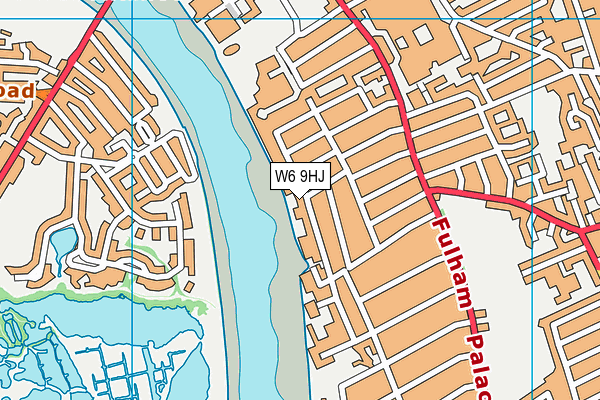 W6 9HJ map - OS VectorMap District (Ordnance Survey)