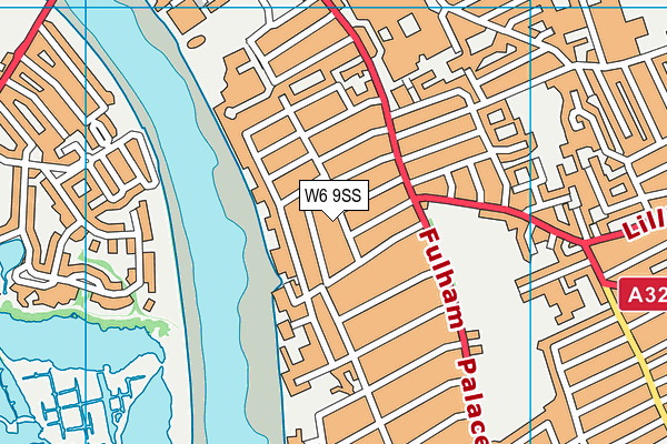 W6 9SS map - OS VectorMap District (Ordnance Survey)