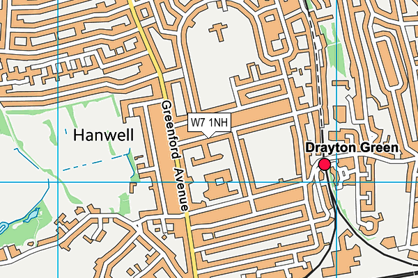 W7 1NH map - OS VectorMap District (Ordnance Survey)