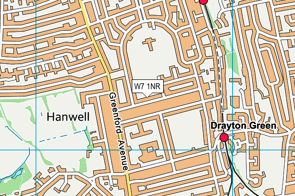 W7 1NR map - OS VectorMap District (Ordnance Survey)