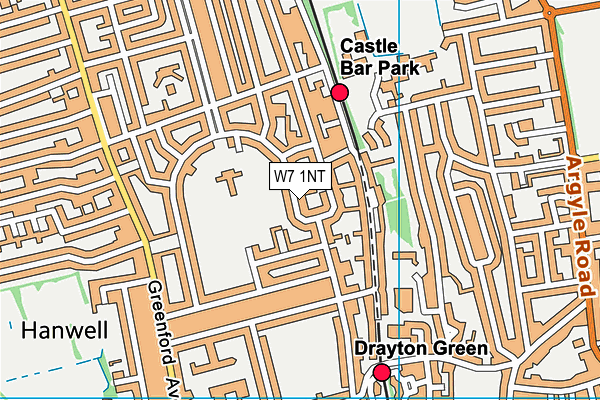 W7 1NT map - OS VectorMap District (Ordnance Survey)