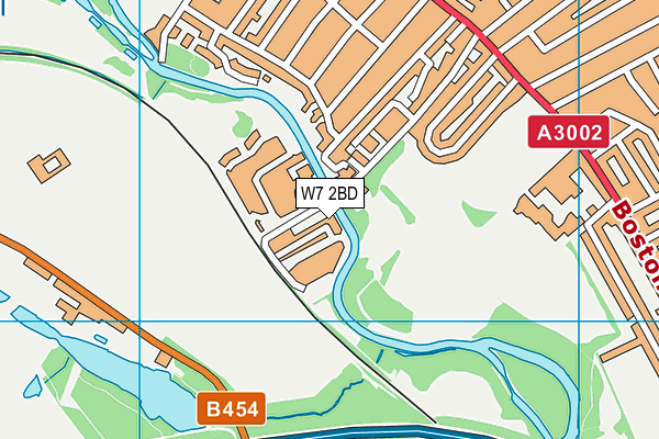 W7 2BD map - OS VectorMap District (Ordnance Survey)