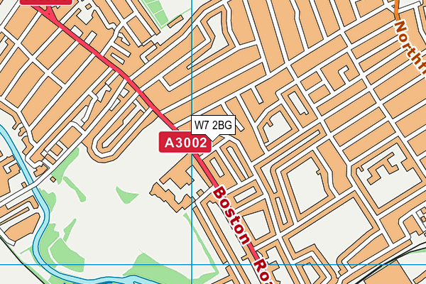 W7 2BG map - OS VectorMap District (Ordnance Survey)