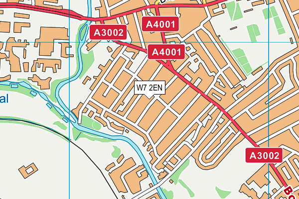 W7 2EN map - OS VectorMap District (Ordnance Survey)