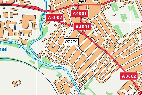 W7 2EY map - OS VectorMap District (Ordnance Survey)