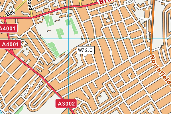 W7 2JQ map - OS VectorMap District (Ordnance Survey)