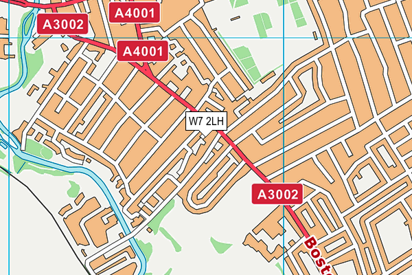 W7 2LH map - OS VectorMap District (Ordnance Survey)