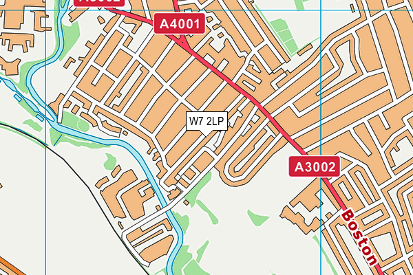 W7 2LP map - OS VectorMap District (Ordnance Survey)