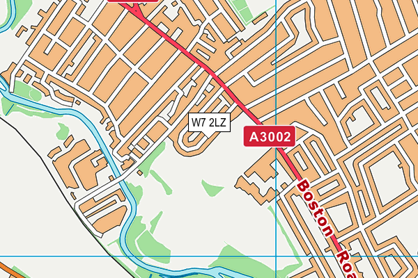 W7 2LZ map - OS VectorMap District (Ordnance Survey)