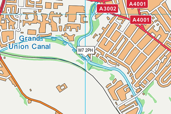 W7 2PH map - OS VectorMap District (Ordnance Survey)