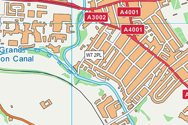 W7 2PL map - OS VectorMap District (Ordnance Survey)