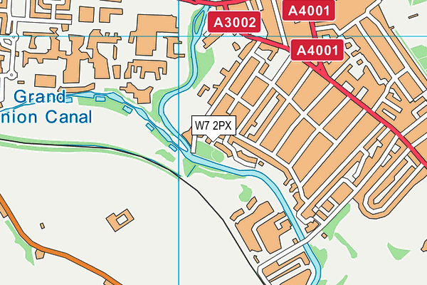 W7 2PX map - OS VectorMap District (Ordnance Survey)
