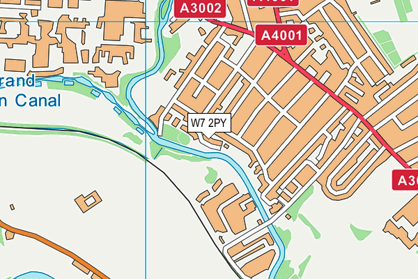 W7 2PY map - OS VectorMap District (Ordnance Survey)