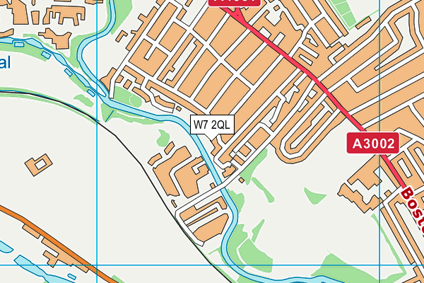 W7 2QL map - OS VectorMap District (Ordnance Survey)