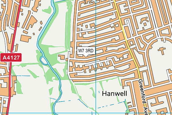 W7 3RD map - OS VectorMap District (Ordnance Survey)