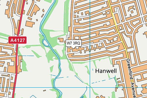 W7 3RQ map - OS VectorMap District (Ordnance Survey)