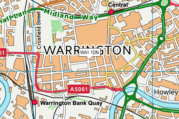 Map of CAR & COMMERCIAL RADIATORS (WARRINGTON) LIMITED at district scale