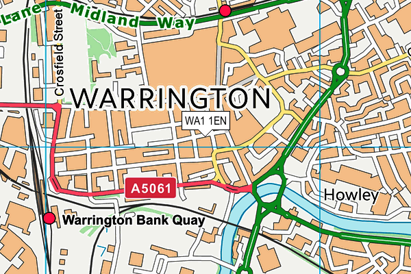WA1 1EN map - OS VectorMap District (Ordnance Survey)