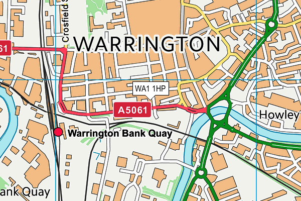 WA1 1HP map - OS VectorMap District (Ordnance Survey)