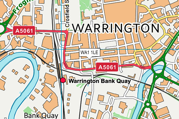 WA1 1LE map - OS VectorMap District (Ordnance Survey)