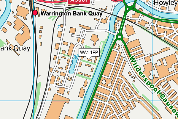 WA1 1PP map - OS VectorMap District (Ordnance Survey)
