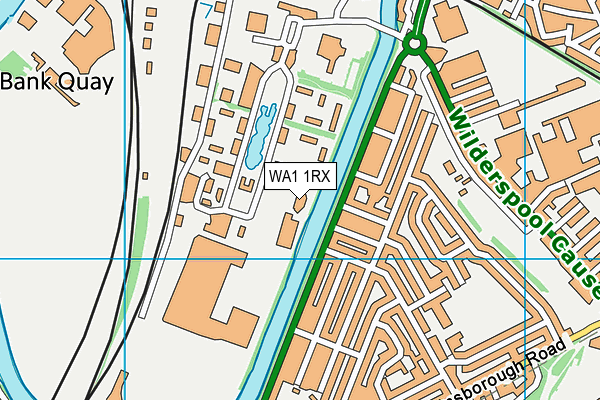 WA1 1RX map - OS VectorMap District (Ordnance Survey)