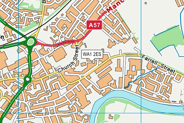 WA1 2ES map - OS VectorMap District (Ordnance Survey)