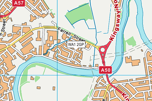 WA1 2GP map - OS VectorMap District (Ordnance Survey)