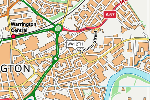 WA1 2TH map - OS VectorMap District (Ordnance Survey)