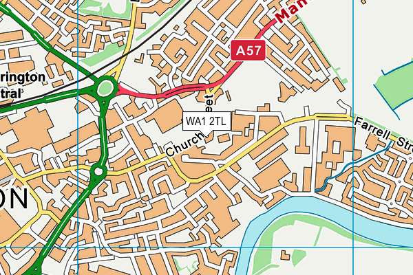 WA1 2TL map - OS VectorMap District (Ordnance Survey)