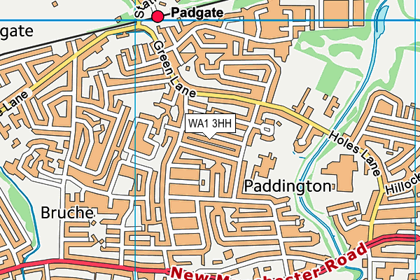 WA1 3HH map - OS VectorMap District (Ordnance Survey)