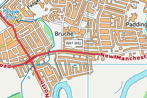 WA1 3HU map - OS VectorMap District (Ordnance Survey)