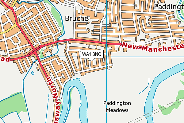 WA1 3NQ map - OS VectorMap District (Ordnance Survey)