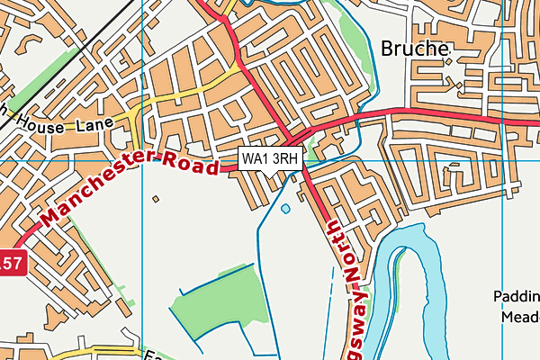WA1 3RH map - OS VectorMap District (Ordnance Survey)